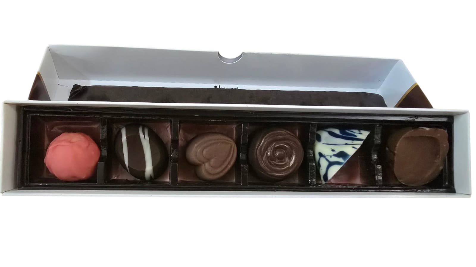 6 different colored and flavored chocolates -5